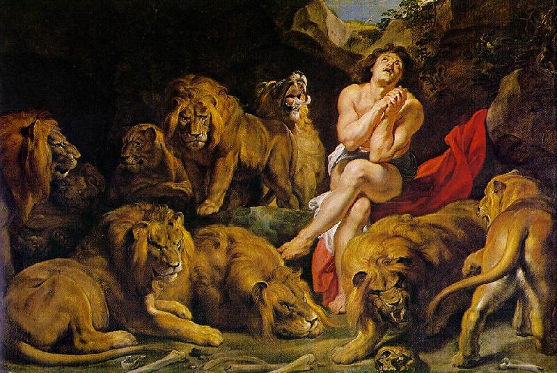 Daniel in the Lion's Den af, RUBENS, Pieter Pauwel